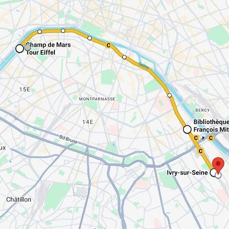Grand Cozy Appart - Proche Metro Paris - Spots Touristiques Ivry-sur-Seine Bagian luar foto